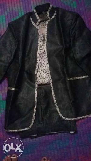 Black Satin Suit Jacket