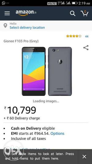 Gionee f103 pro 6 months used in fab condition