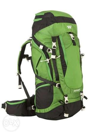 Green And Black Hiking Bag
