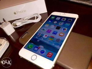IPhone 6 Plus Gold With box headphones charger