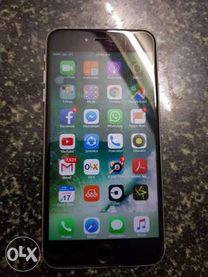 IPhone 6s+ 64 gb with box charger. Single crack