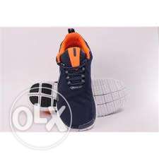 Imported og navy orange sports running shoes