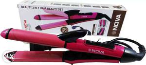 Pink And Black Nova Hair Iron