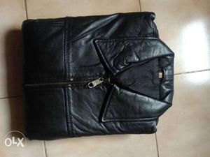 Pure leather black jacket xxl size for bike riders n cool