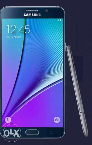 Samsung galaxy note 5 black sapphire duos. The
