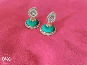 Silk Thread Earrings.