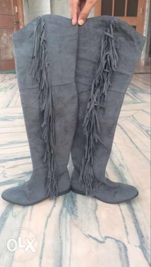 Untouched thigh high boots, size Eu-36,UK-3,US-6