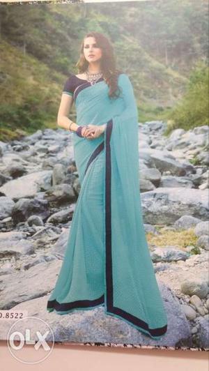 Women's Blue And Teal Kameez