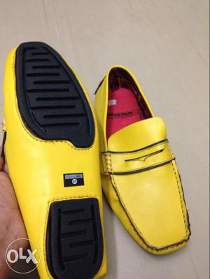 Yellow loafers size 7.5 brand new