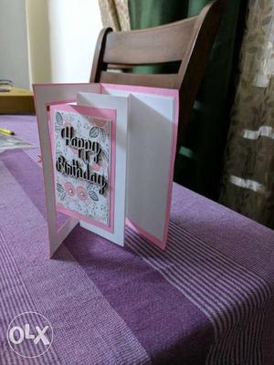 Beautiful handmade birthday card up for sale !