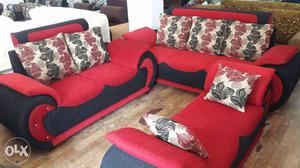 Black And Red Living Room Set