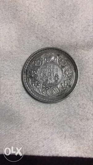 George v king emperor silver coin