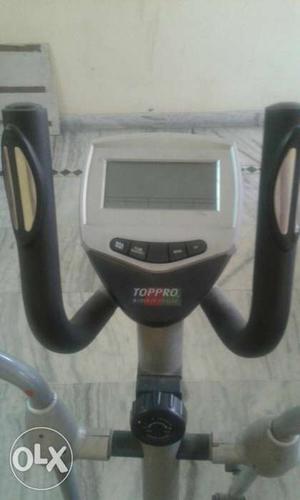 Gray And Black Toppro Elliptical Trainer