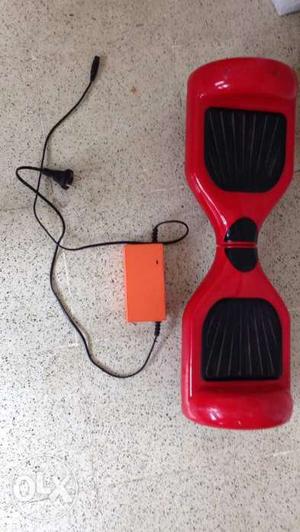 Hover board red color with charger