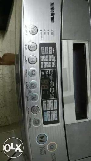 LG 7 kg turbodrum washing machine, metalicsilver