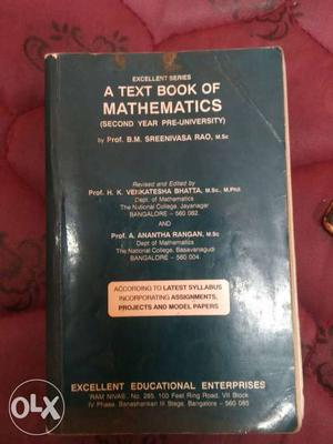 Maths 2nd PUC text book