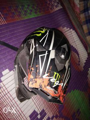Multicolored Motocross Full-face Helmet