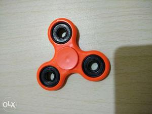 Orange And Black Fidget Hand Spinner