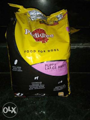 Puppy dog food pedigry 3kg, 50 gm used