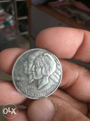 Round Gold  Arkansas Centennial Coin
