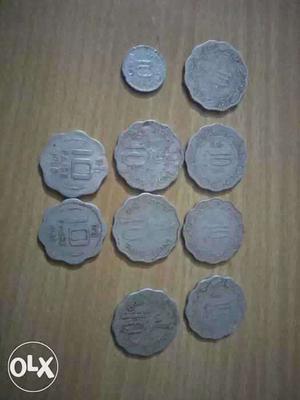 Silver Indian Paise Coins