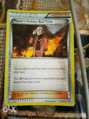 Trainer Maxie's Hidden Ball Trick Game Card