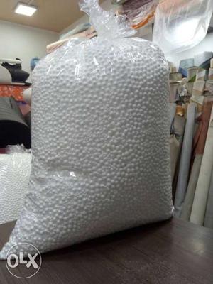White Polyester Beads In Package