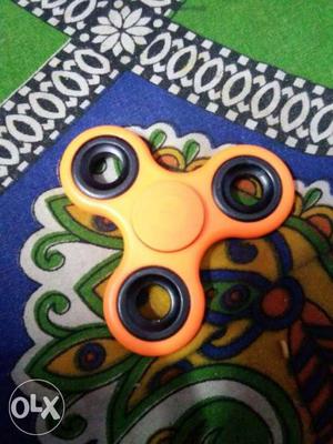 Yellow And Black Hand Spinner