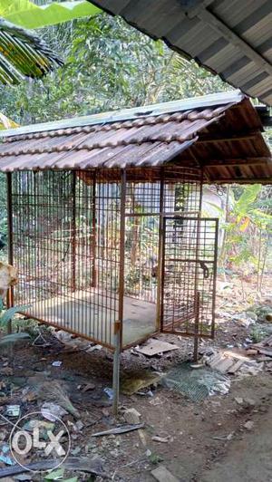 5×4 dog cage for heavy type breed base with high