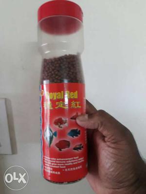 Royal Red Fish Food Bottle