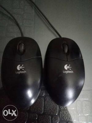 2 Logitech Wired Mouse In Excellent Condition.