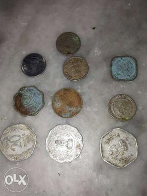 20; 5; Paise old coins