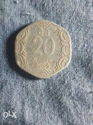 20 paise coin for collection.  coin
