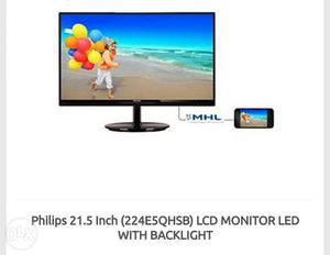 21.5 Inch Philips LCD Monitor LED With Backlight