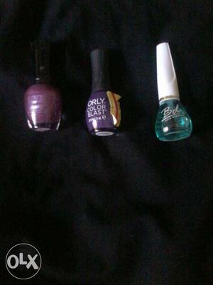 3 different col nail paint from usa brand