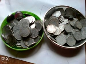 3 paise 50 coin and 25 paise 50 coin