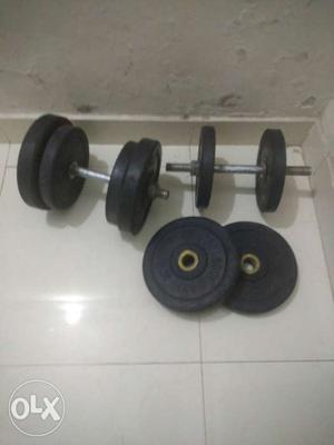 4 no. of 2kg & 3kg adjustable weight with 2 rod.