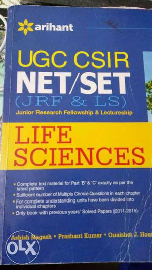 Arihant UGC CSIR Net/Set Life Sciences Book