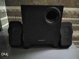 Black Creative 2.1 Stereo Speaker System