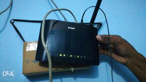 Black D-Link Wireless Internet Router
