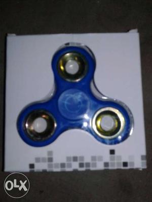 Blue Fidget Hand Spinner In Box