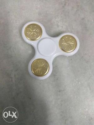 Brown And White Fidget Hand Spinner