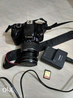 Canon EOS 550D with mm lens, 32GB Speed card