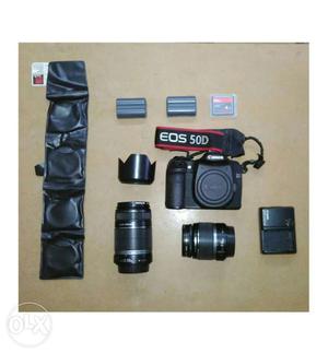 Canon eos 50d +inbox kit + lens