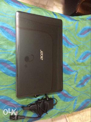 Gray Acer Laptop With Charger