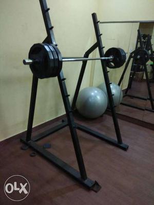 Gym equipment squat stand, biceps barbell stand