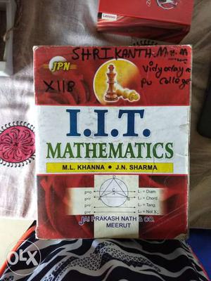 IIT mathematicsand objective mathematics by ml khanna