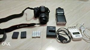 New Canon D extra 2batry with new flash 2extra batry new