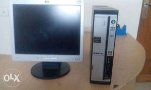 Office used,Hcl Branded cpu with Hp lcd monitor,full set