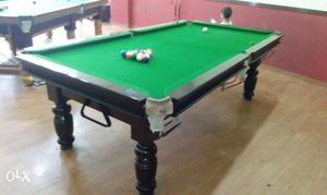 Red And Brown Billiard Table
